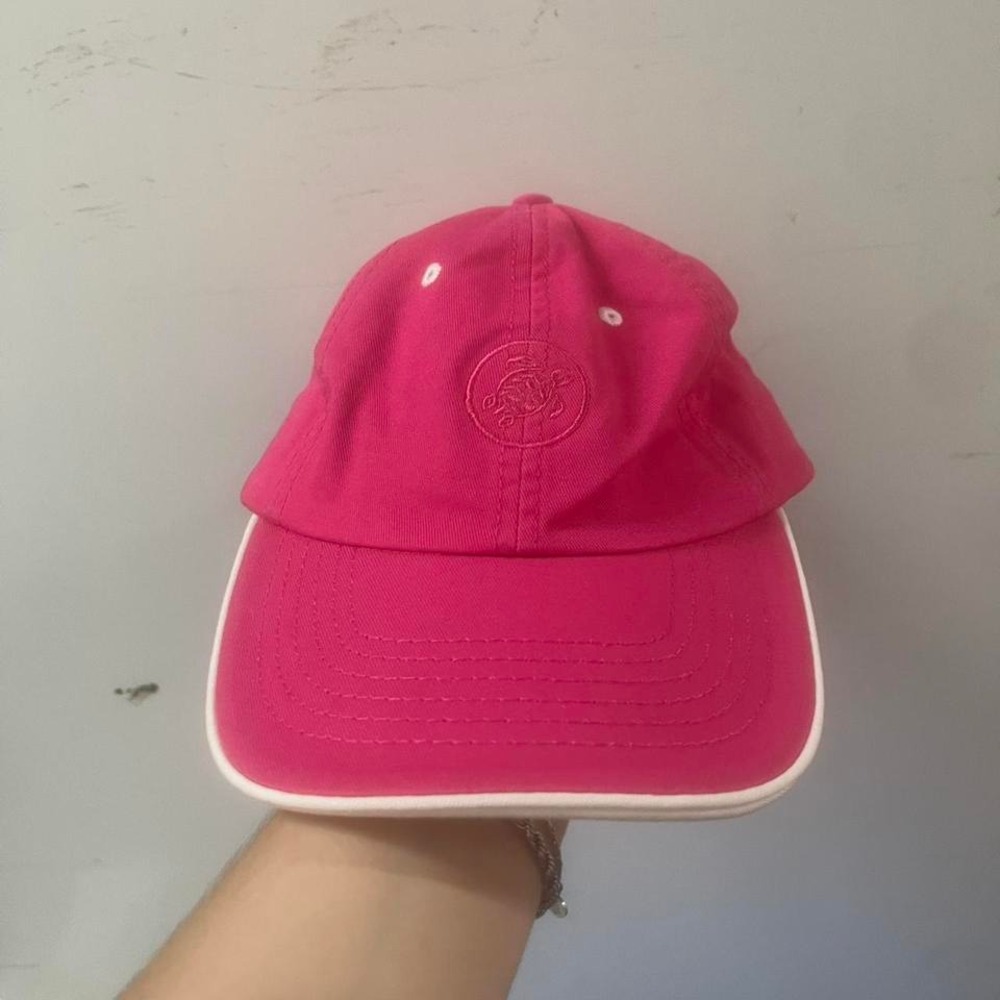 Vilebrequin pink embroidered adjustable hat‎